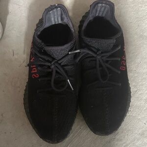 Adidas Black and Red Sneakers